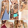 Waterproof Temporary Tattoos Flowers Rose Butterfly Tattoo Mix Style Lasting Body Art Tattoo Stickers for Women or Girls