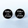 Wedding Cufflinks Shirt Cufflinks round Clip Groom Groomsmen Gifts - Groom Cufflinks