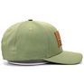 Well Designed Adults 6 Panel Green Unstructured Adjustable American Flag Leather Patch Baseball Hat Cap