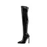 Wetkiss Ready to Ship Moq 1 Pair Stiletto Shoes Red Latex Fetish Boots Long Tube over Knee Boots Women Boots Night Club