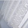 White Lace Sheer Kitchen Curtains Set Modern Kitchen Curtains