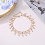 Wj-10093 Yiwu Accessories Vintage Tassel Chain Cuban Link Anklet Sell Diamond Tassel Anklets for Women