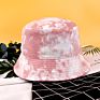 Women Blank Cotton Pink Tye Dye Bucket Hat