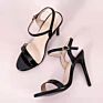 Women Chic Block Heels Rainbow Thin High Heel for Ladies Big Size Women's Shoes