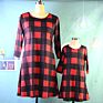 Mommy And Me Dress Plaid Summer Family Mother Daughter Dresses