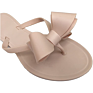 Women Flip-Flops Pearls Bow Sandals Beach Flat Rivets Rain Jelly Gold Pearls
