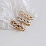 Women Hair Accessories Duck Hairpin Acrylic Acetate Resin Clear Chain Link Hair Clip for Girls