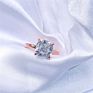 Women Jewelry 925 Sterling Silver Gold Plated Vvs Moissanite Rings Wedding Rings