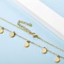 Women Personalized Multi Circle Disk Choker 18K Gold Necklace Stainless Steel Jewelry Accessories Charm Necklace