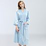Women Premium Turkish Cotton Waffle Weave Lightweight Kimono Spa Bathrobe