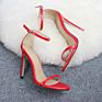 Women Style Heels Stilettos Sandals Shoes in Stock Pumps Square Toe Zl0922