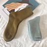 Women Warm Socks Solid Color Knit Soft Camel Wool Socks in Packaging