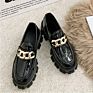 Women's Apartments Lolita Mary Jane Shoes for Women Spring Platform Ladies Moccasins Vintage Soft Slip on Chain Oxford Shoe