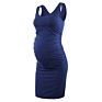 Women's Maternity Sleeveless Dresses Maternity Tank Dress Mama Baby Shower Pregnant Dress Long
