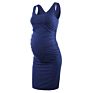 Women's Maternity Sleeveless Dresses Maternity Tank Dress Mama Baby Shower Pregnant Dress Long