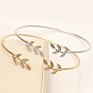 Women's Open Olive Branch Bracelet Bangle for Girls