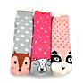 Womens Sherpa Fleece Lining Knit Animal Socks Non Slip Fuzzy Cozy Slipper Socks Fleece-Lined Slipper Socks with Grippers