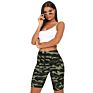 Women's Yoga Camo Biker Shorts Legging