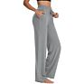 Womens Yoga Sweatpants Wide Leg Lounge Pajamas Pants Comfy Drawstring Workout Joggers Pants with Pockets