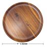 Wood Food Serving Charger Plate Restaurant Hotel Snack Plate round Wood Plate
