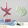 Wooden Decorations Gifts Home Decor Eastern Mediterranean Style Ornaments Resin Crafts Starfish Art Marine Green Conch Seahorse