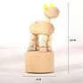 Wooden Desktop Decoration Toy Wooden Animal Finger Push Puppet for Kids Gifts