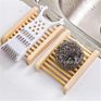 Wooden Soap Holder Storage Soap Rack Bathroom Dishcloth Box Bamboo Wood Soap Dish Jv303