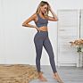 Workout Yoga Sets Clothes Fitness Yoga Leggings Seamless Gym Tights and Sports Bra Set for Women