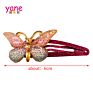 Yane Resin Gradients Butterfly Hair Clip Set for Girls