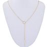 Yearly First Ultralow Crystal Necklace Bar Pendant Chain Choker Necklace