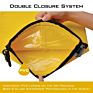 Yellow Customized 100% Waterproof Dry Bag Durable Boating Roll Top Backpack with Transparemt Window