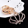 Z004 Mini Queen Crown Keychain Women Silver Rhinestone Keychains Style Car Key Chain