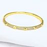 Zircon Bangles Crystal Bracelets for Women 51479 Crystal Luxury Jewelry 18K Plated Brass Zircon Bangles