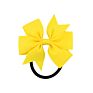 Zn Colorful Ribbon Hair Bows Girls Baby Children Elastic Hair Rope Hair Accessories
