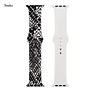 Boorui Silicone Print Patterns Watch Bands for Apple Watch Band Designer Straps for Apple Watch Series 7 6 5 4 3 2 1 /