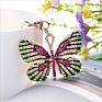 Butterfly Alloy Diamond Key Chain Gold Plated Gift Key Chain