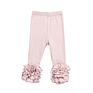 Cotton Toddler Infant Boutique Clothes Ruffle Baby Girls Pants Leggings Infant Icing Leggings Solid Color Casual Pants