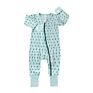 Newborn Cotton Print Long Sleeve Zipper Style Baby Kids Stripe Cheetah Leaf Print Autumn Zip up Bodysuits Sleeper Romper
