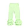 Sales Toddler Ruffle Leggings Solid Color Triple Cotton Kids Clothing Girls Ruffle Pants