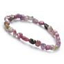 Women Amethyst Ruby Quartz Amazonite Tourmaline Mixed Gemstones Nuggets Beads Stretch Bracelet Beads for Jewelry Making