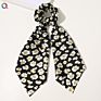 Butterfly Hair Tie Floral Print Bandana Personalized Designer Luxury Long Scarf Hair Scrunchies