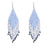 Colorful Handmade Seed Beads Earrings Boho Tassel Long Earrings for Women Jewelry
