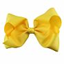 Cute 8 Inch Grosgrain Solid Color Bowknot Hair Bows with Clips Handmade Price Kid Girls Hair Accessories