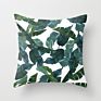 Fashionable Tropical Plant Polyester Hugging Pillow Case Office Fabric Sofa Cushion Cover Home Peach Skin Pillow Case