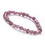 Women Amethyst Ruby Quartz Amazonite Tourmaline Mixed Gemstones Nuggets Beads Stretch Bracelet Beads for Jewelry Making