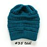 Women Style Design Acrylic Multifunction Messy Bun Ponytail Beanie Hat with Hole
