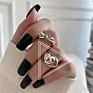 Aug Jewelry Mixed Mixed Batch Optional 925 Silver Female Old Vintage Jewelry, Opening Adjustable Thai Silver Ring
