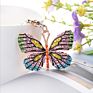 Butterfly Alloy Diamond Key Chain Gold Plated Gift Key Chain