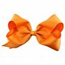 Cute 8 Inch Grosgrain Solid Color Bowknot Hair Bows with Clips Handmade Price Kid Girls Hair Accessories