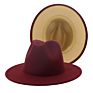 Polyester Cotton Vegan Material Two Tone 60 Colour Fedorahat Fedora Hat for Women Men Party Show Music Festival Dress